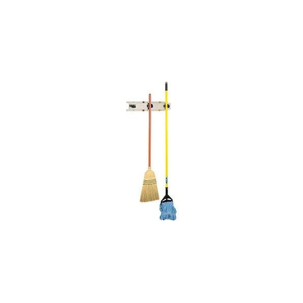 Bobrick Mop/Broom Holder, Stainless, 24", 3 Prongs - B223x24